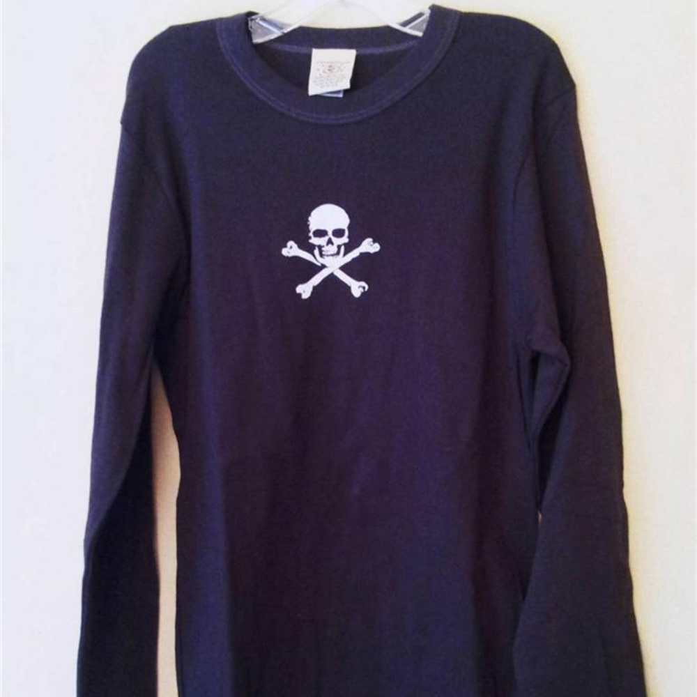 KIDS SKULL Shirt NWT Youth Baby Wit Grey